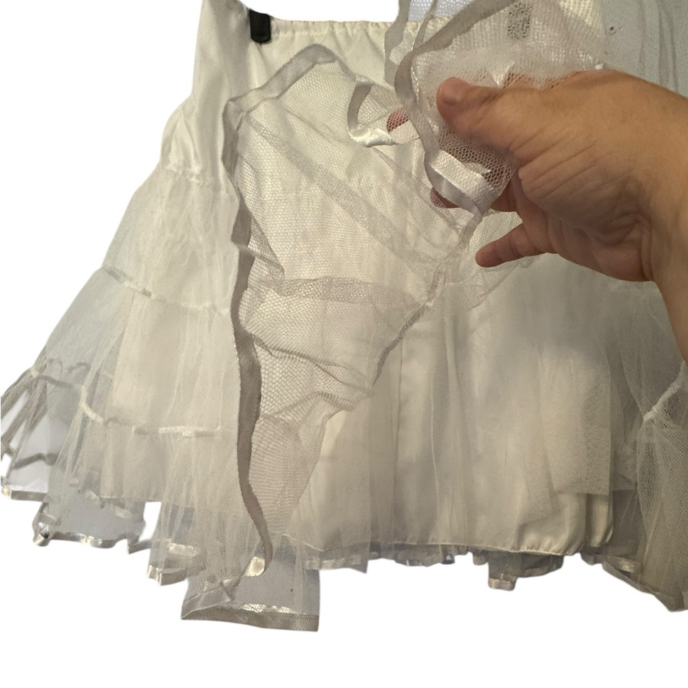 White Tulle Petticoat Underskirt size large NWT - Picture 3 of 8